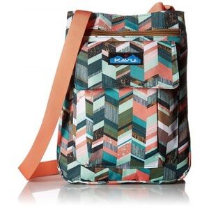 NWT Kavu For Keeps Crossbody Bag in Coastal Blocks